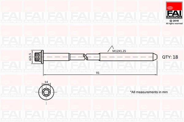 Cylinder Head Bolt Set